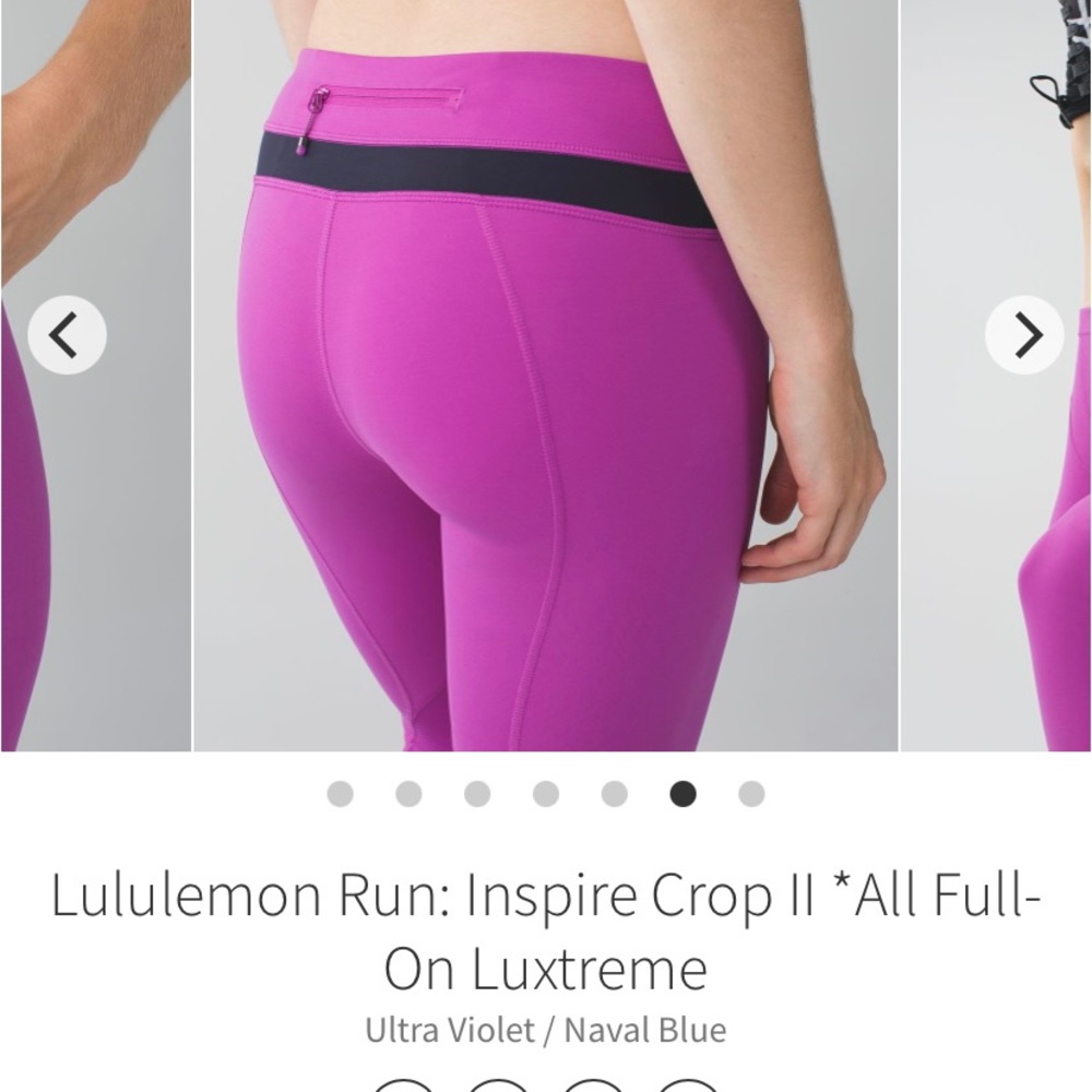 Lululemon run inspire crop II luxtreme